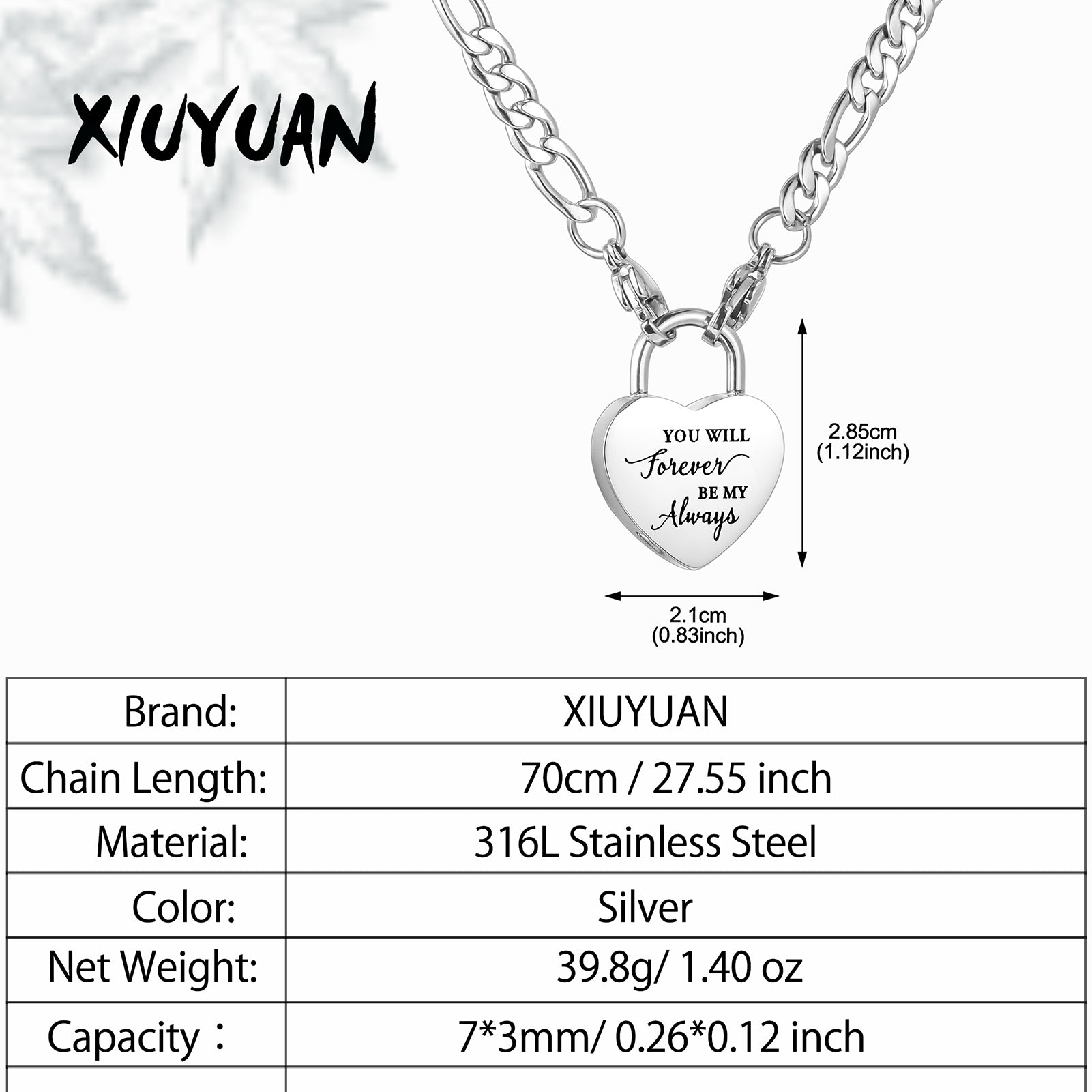 Heart Ashes Necklace