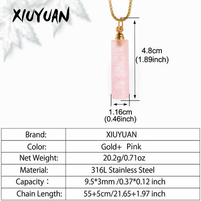 Cylindrical Cremation Pendant for Women