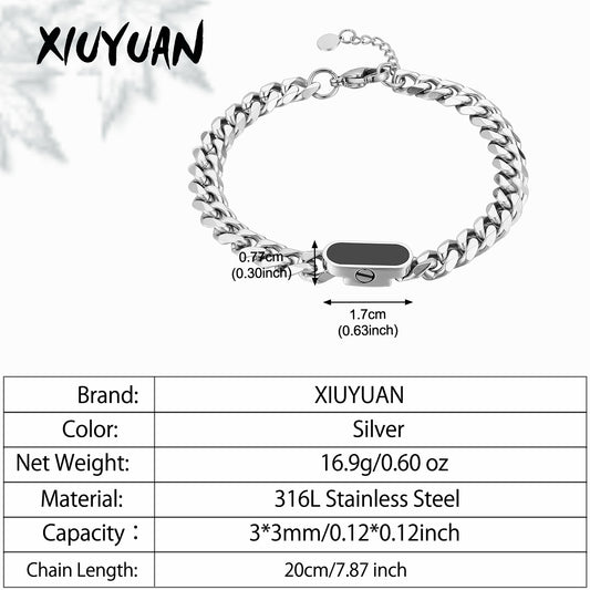 Cremation Ashes Brecelet for Man