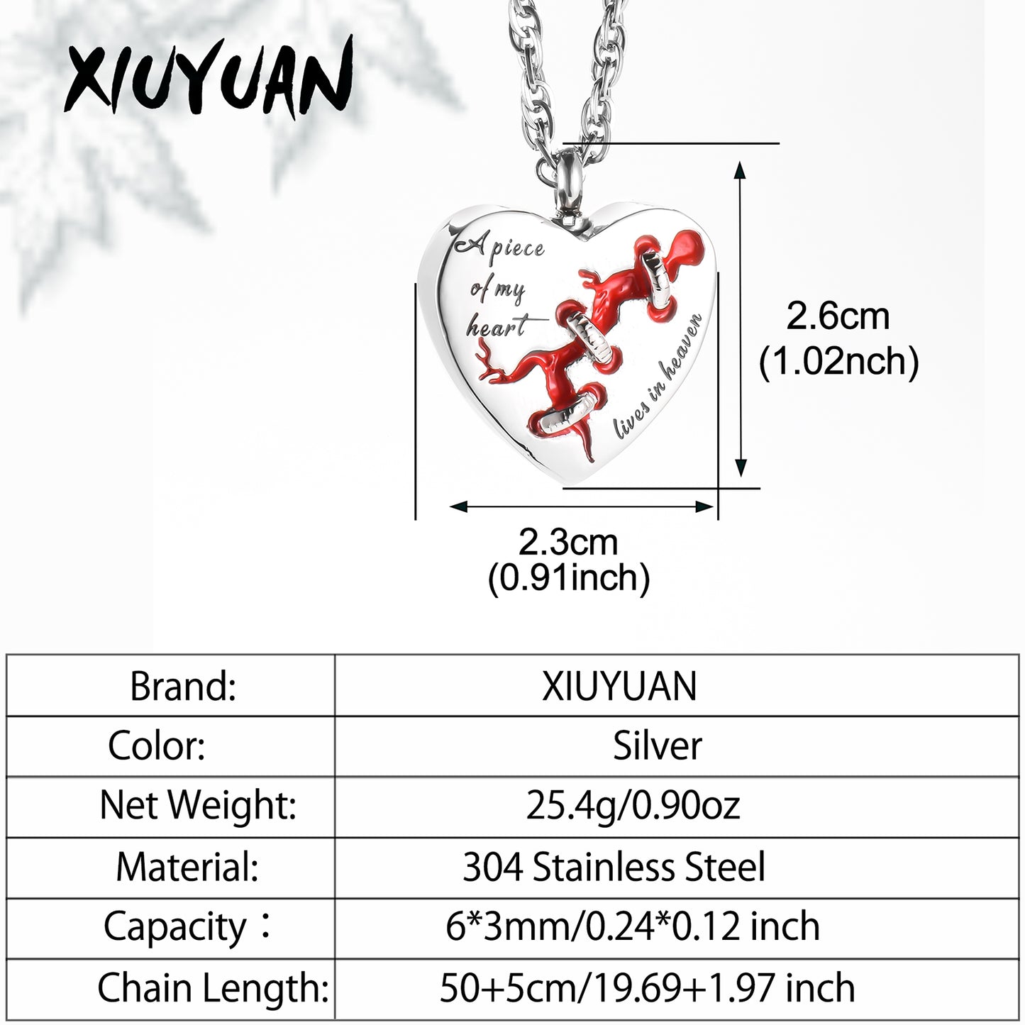 Heart Memorial Jewelry