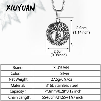 Life Tree Cremation Necklace