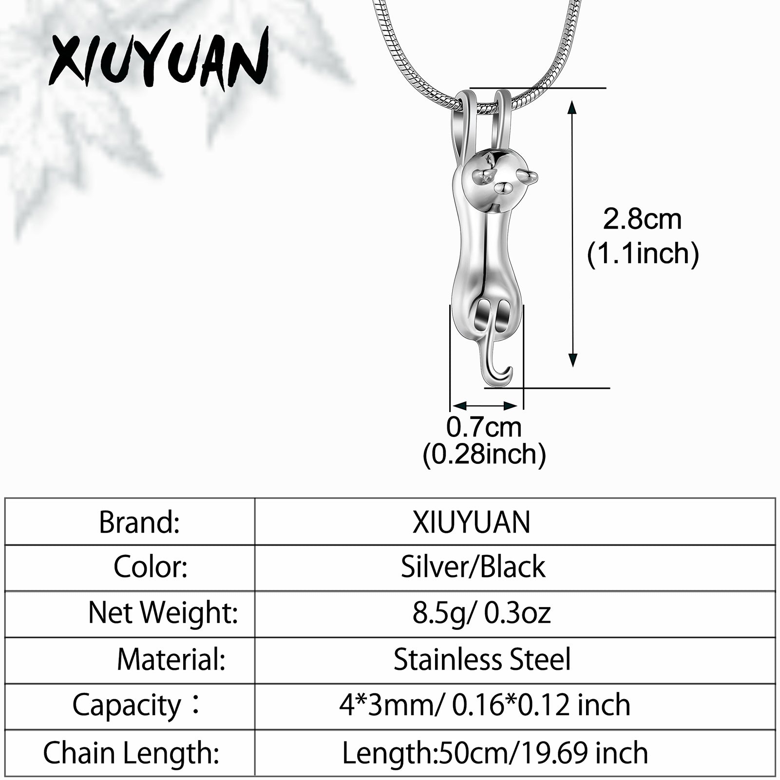 Cat Cremation Pet Urn Keepsake