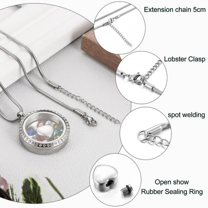 Glass Picture Frame Urn Jewerly