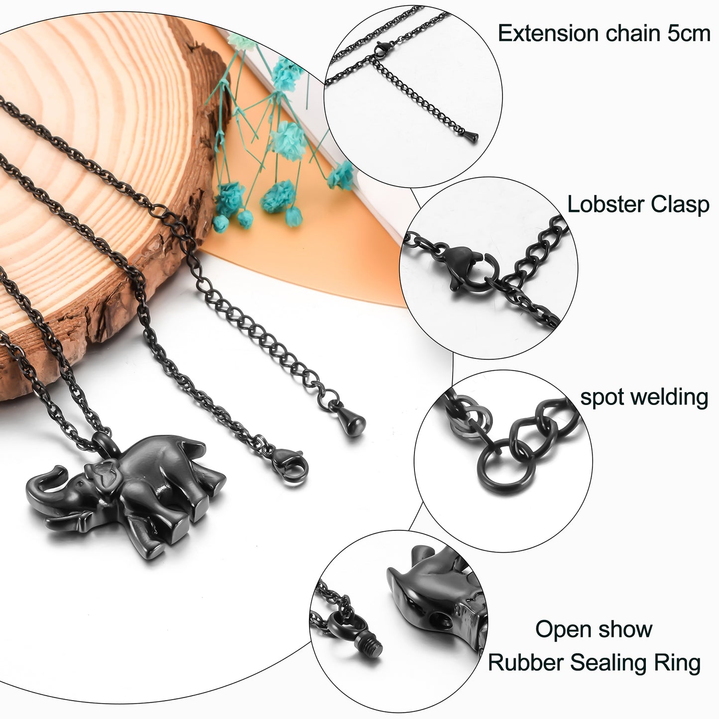 The Elephant Cremation Jewelry