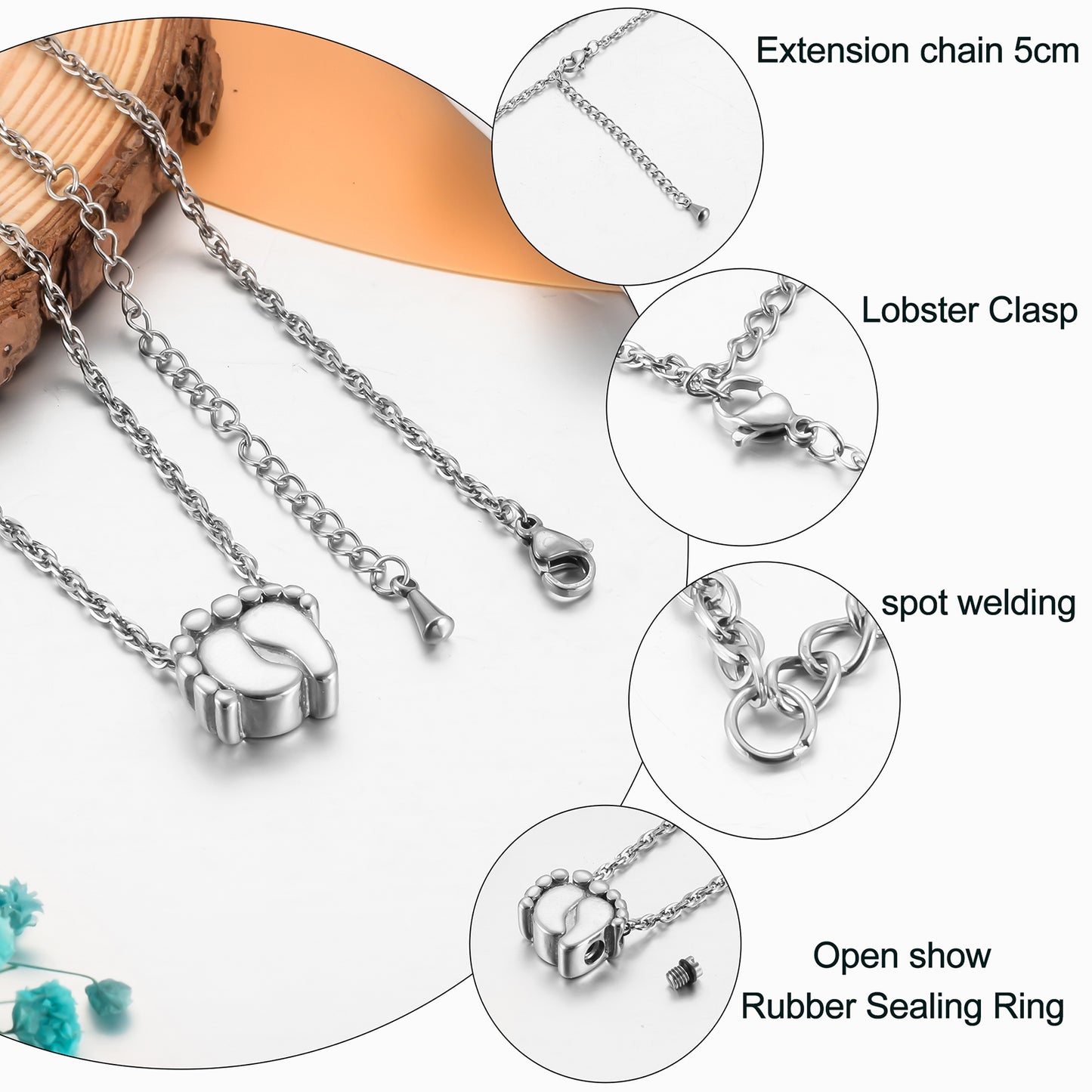 Small Footprint Cremation Pendant