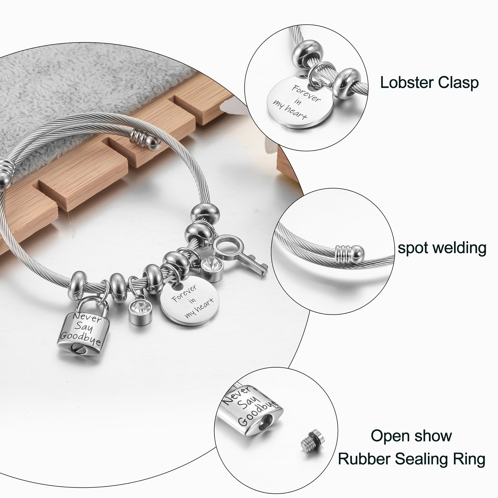 Unique Cremation Bangle for Ashes