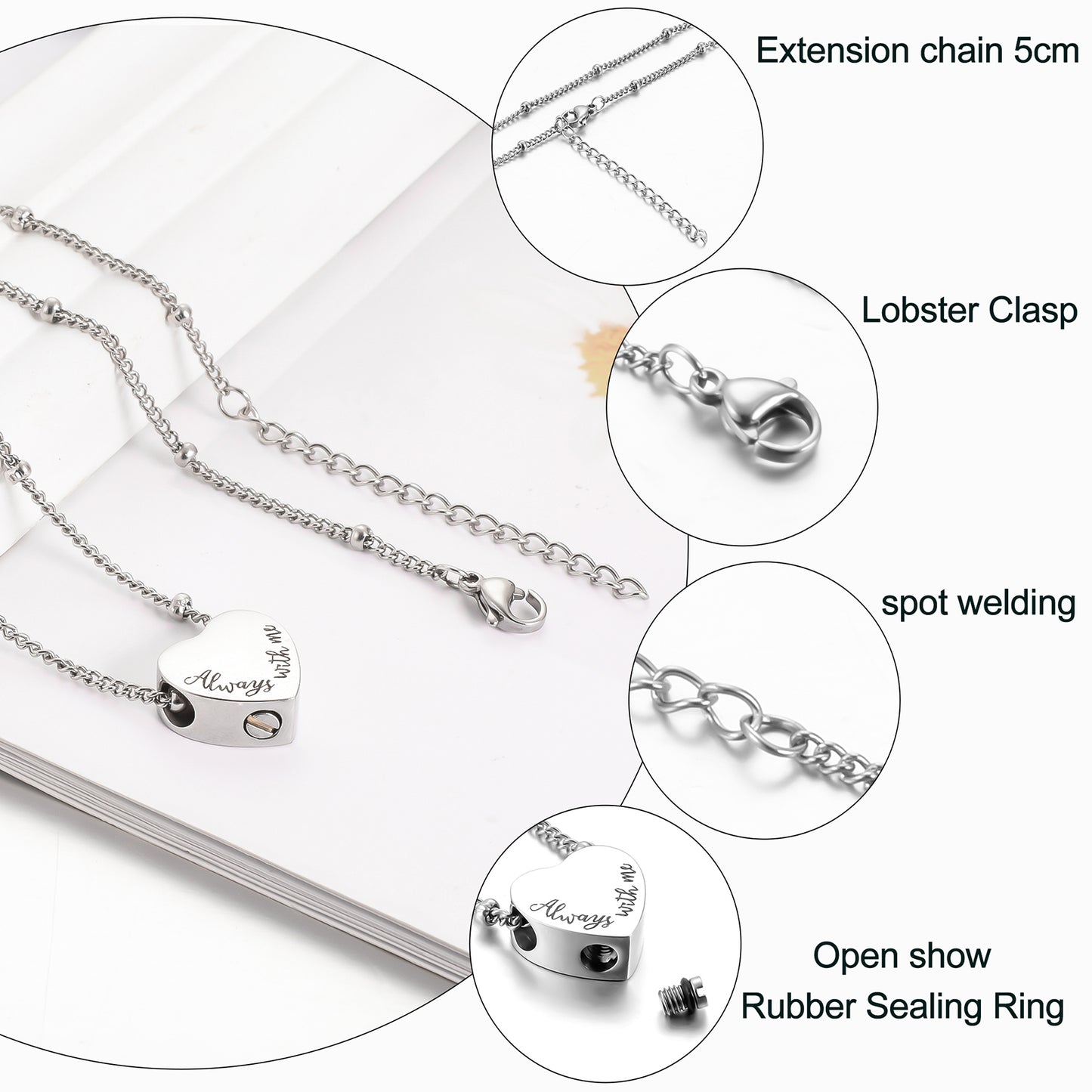 Heart Cremation Pendant