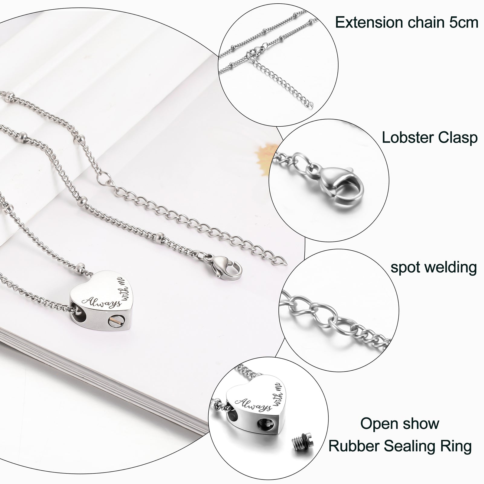 Heart Cremation Pendant