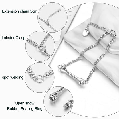 Paw Cremation Bracelet for Ashes