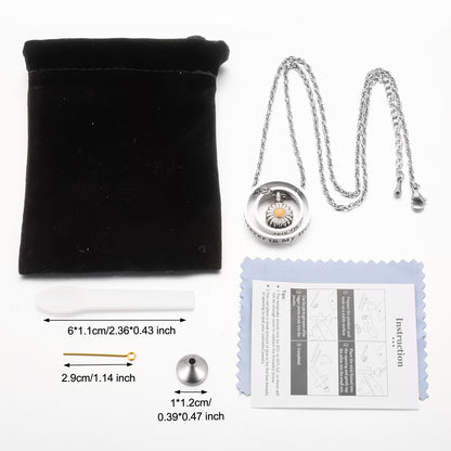 Sunflower Cremation Pendant Necklace