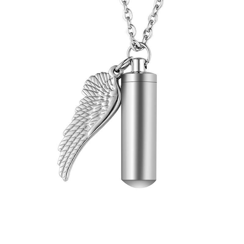 Necklace Gas Tank with Angle Wings