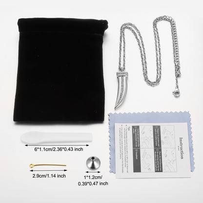 Dagger Cremation Jewelry with Zircon for Ashes