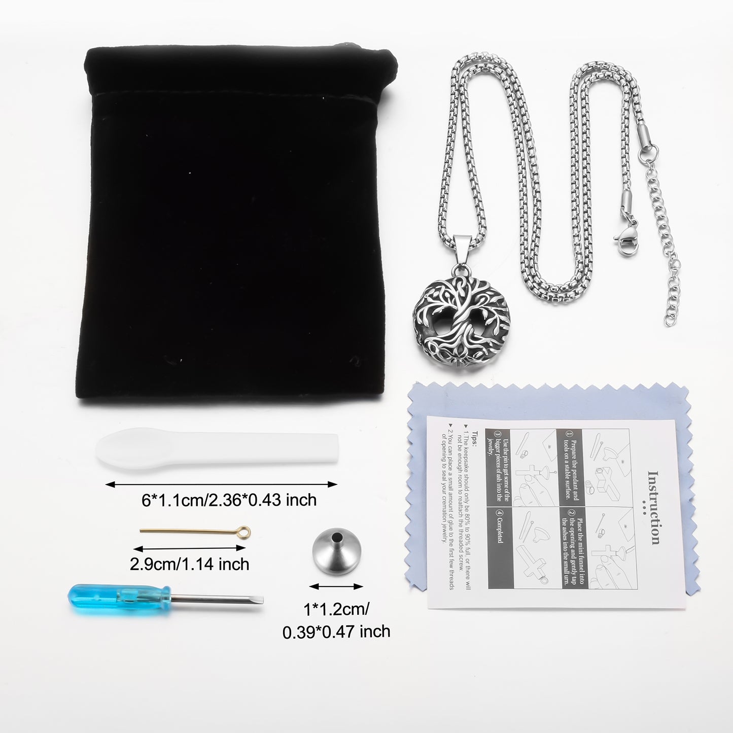 Life Tree Cremation Necklace