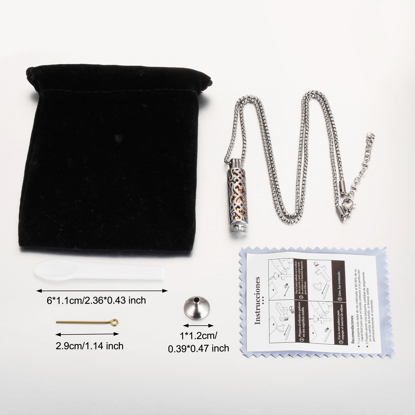 Cylinder Cremation Jewelry for Ashes