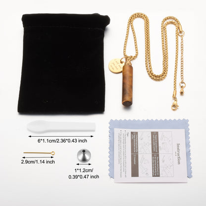 Unique Wooden Cremation Necklace