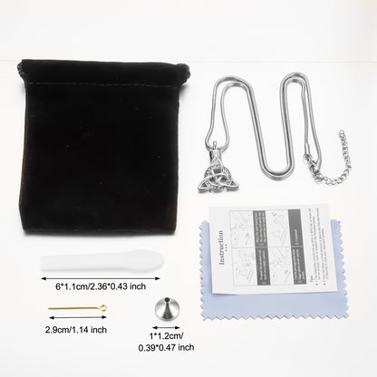 Celtic Cremation Necklace with Diamond