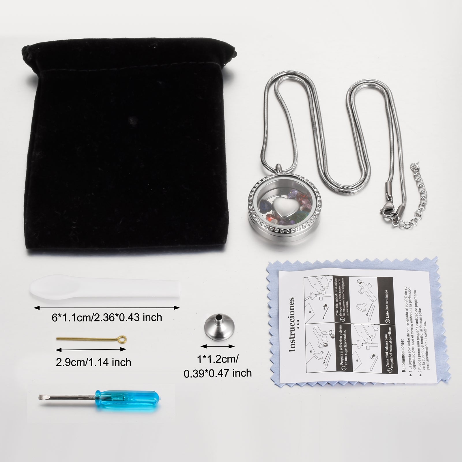 Glass Picture Frame Urn Jewerly