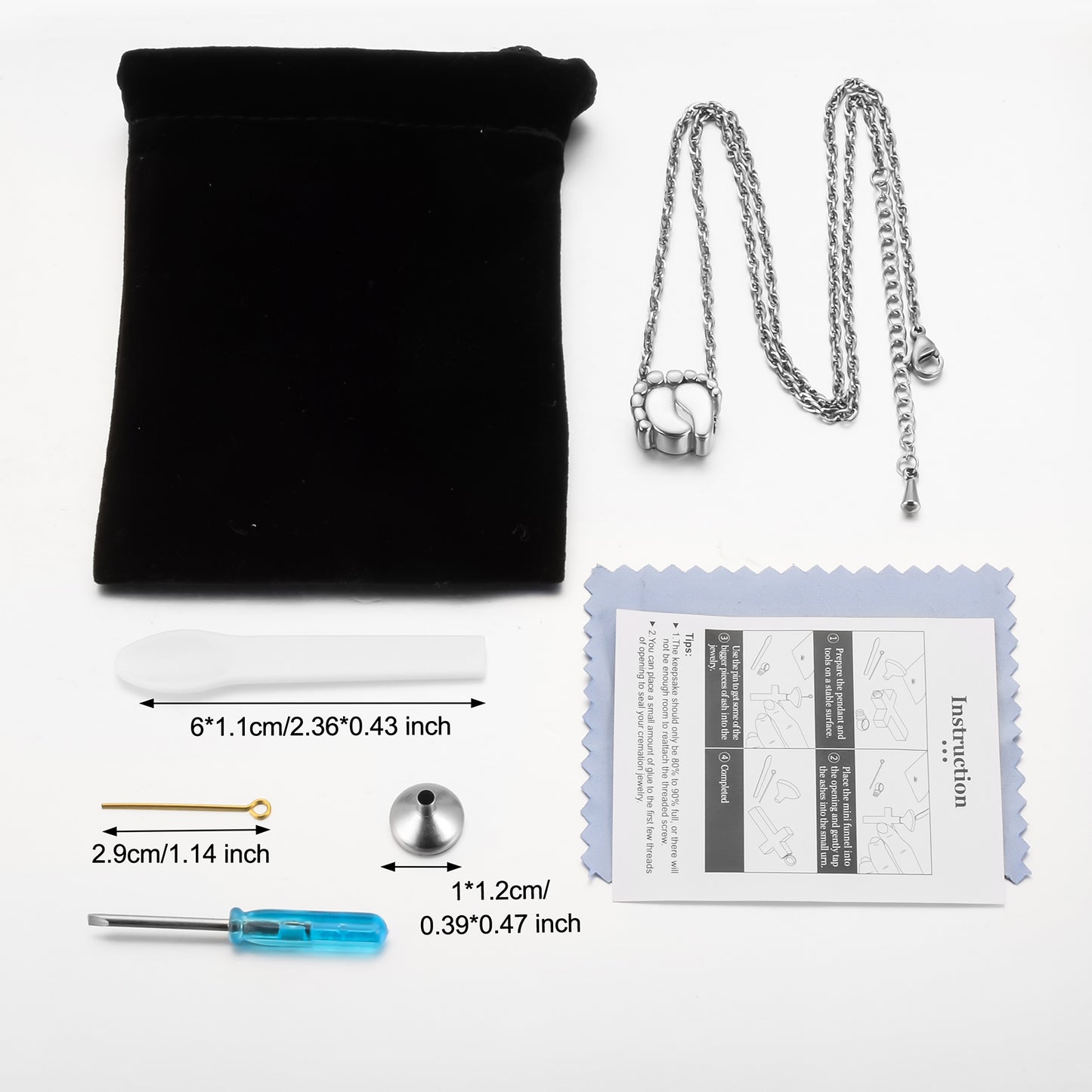 Small Footprint Cremation Pendant