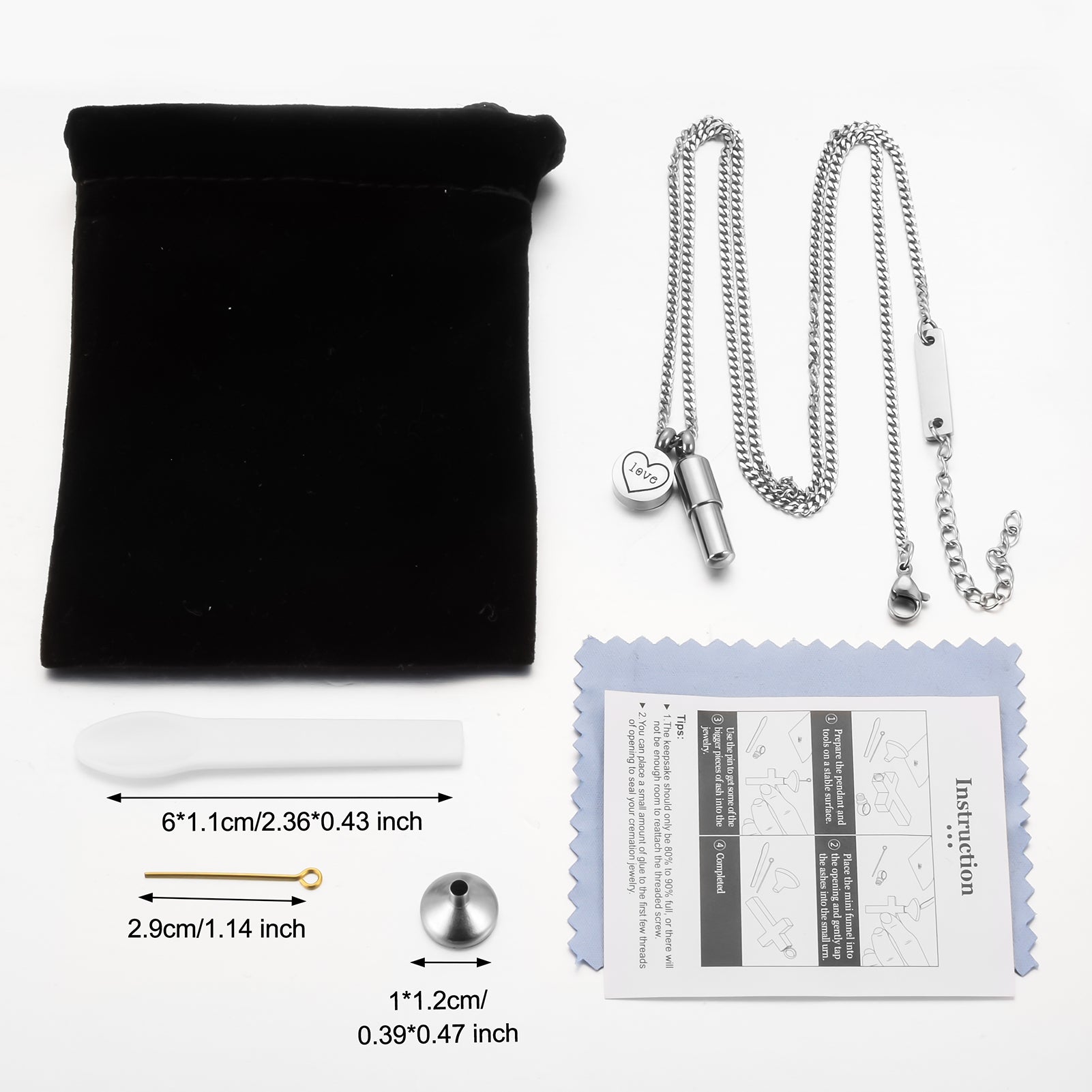 Pills Cremation Pendant Necklace for Ashes