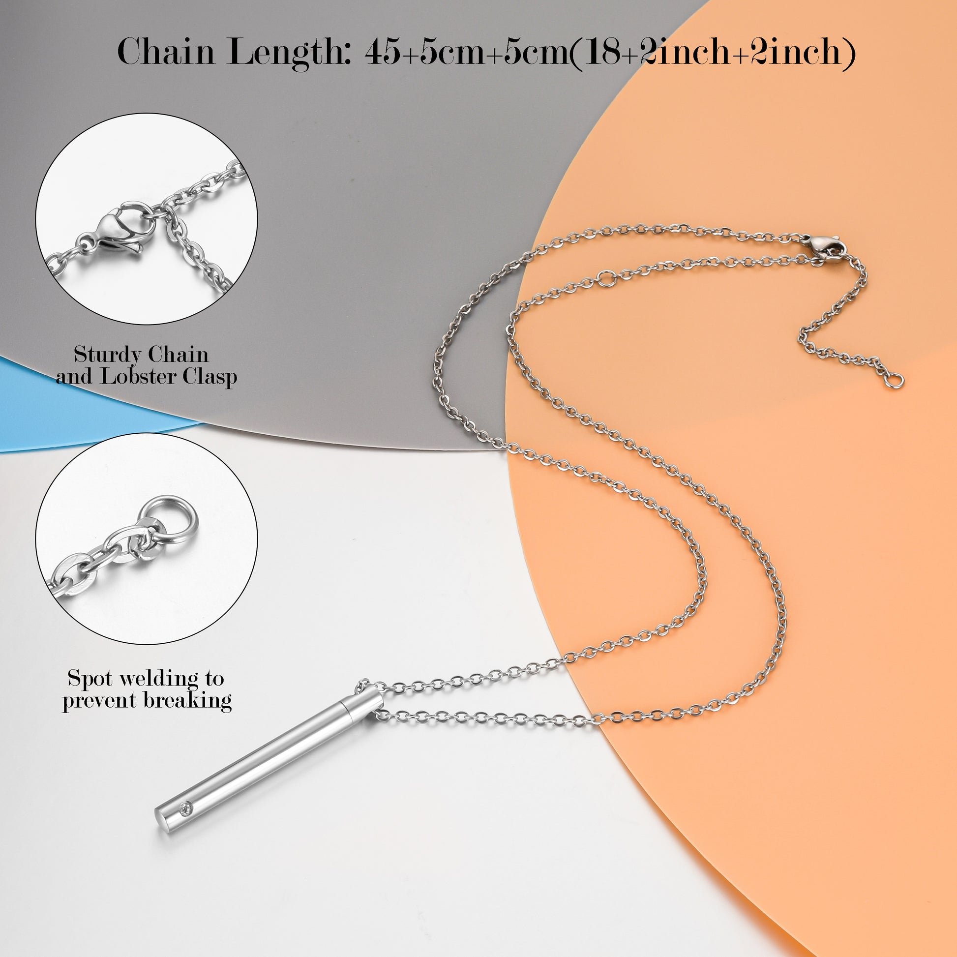 Cremation Ash Fillabled Necklace