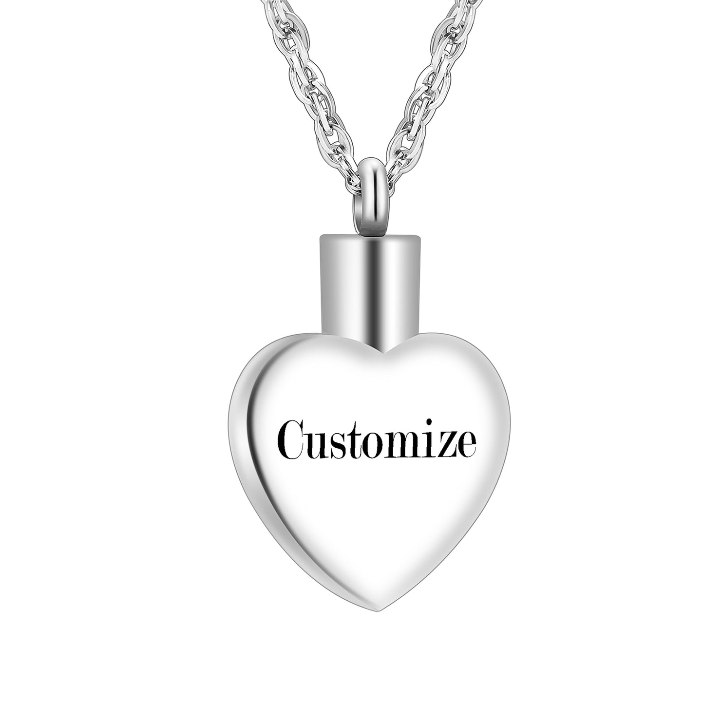 Heart and Blue Turquoise Urn Necklace