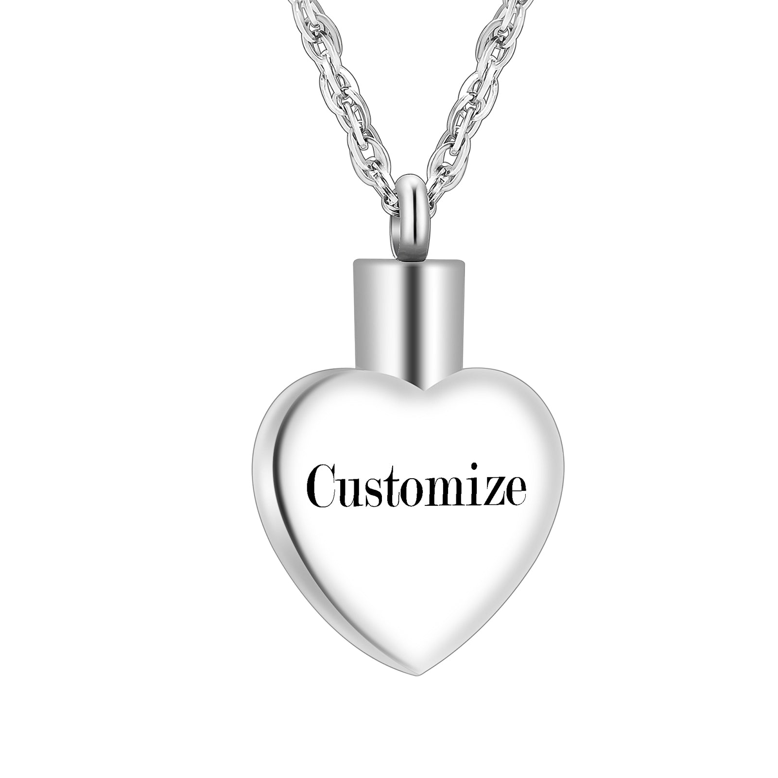 Heart and Blue Turquoise Urn Necklace