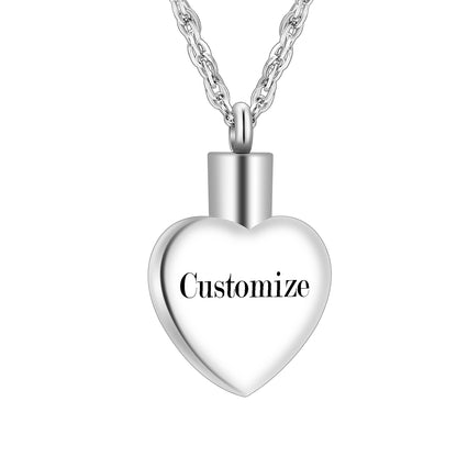 Heart and Blue Turquoise Urn Necklace