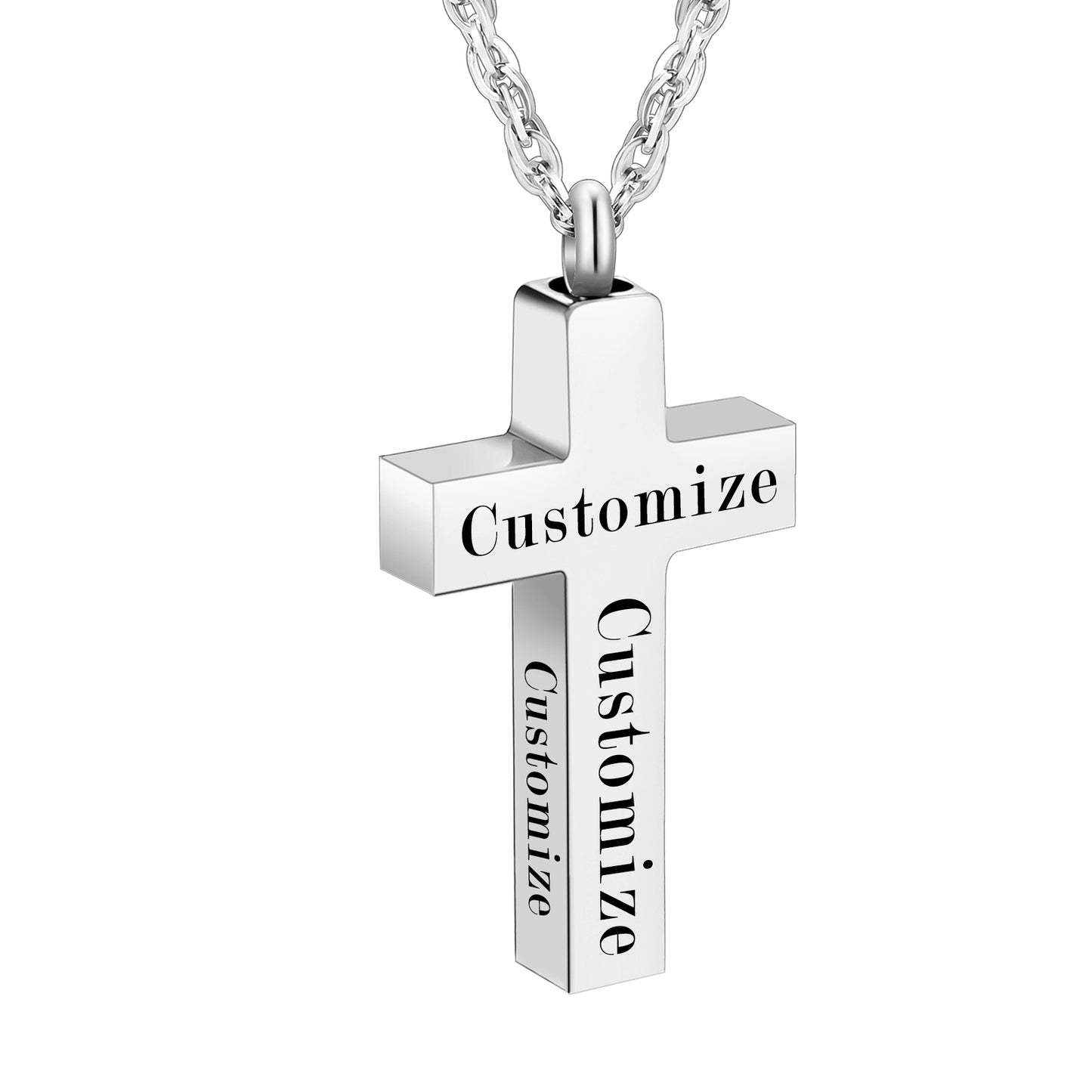 Cross Urn Necklace with Bible