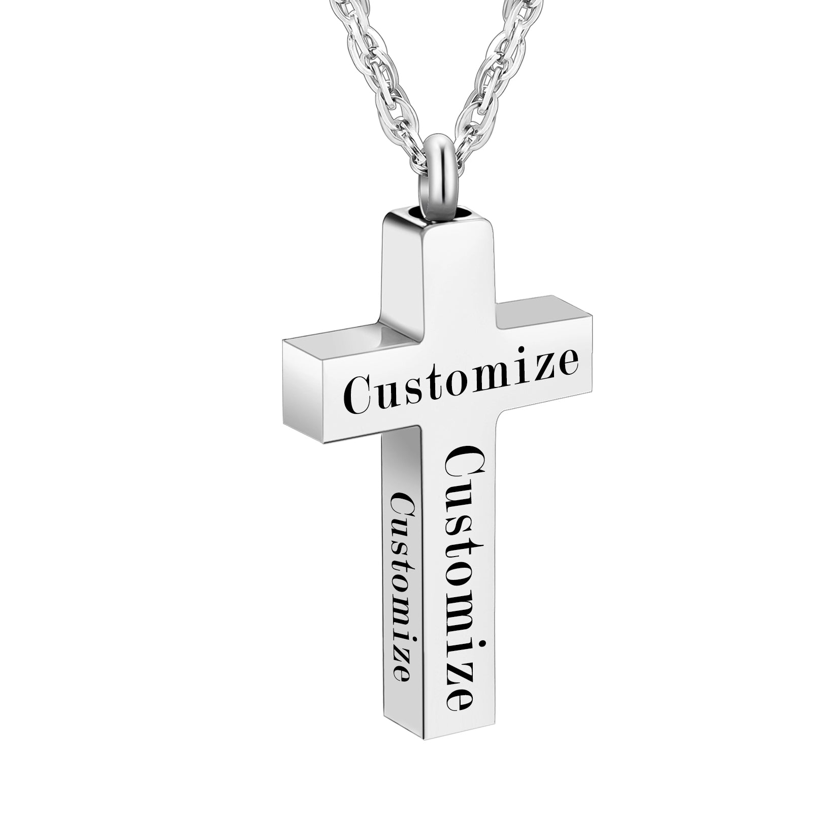 Cross Urn Necklace with Bible