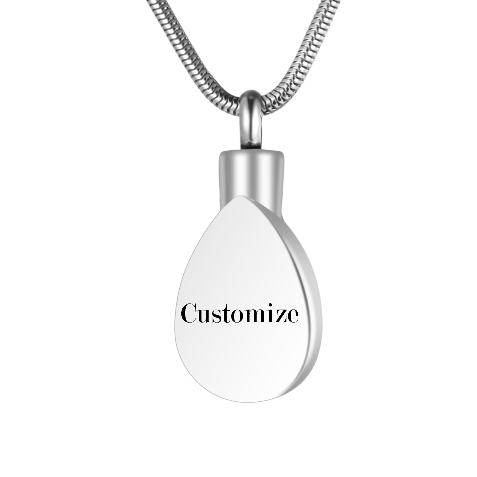 Retro Teardrop Cremation Necklace for Ashes