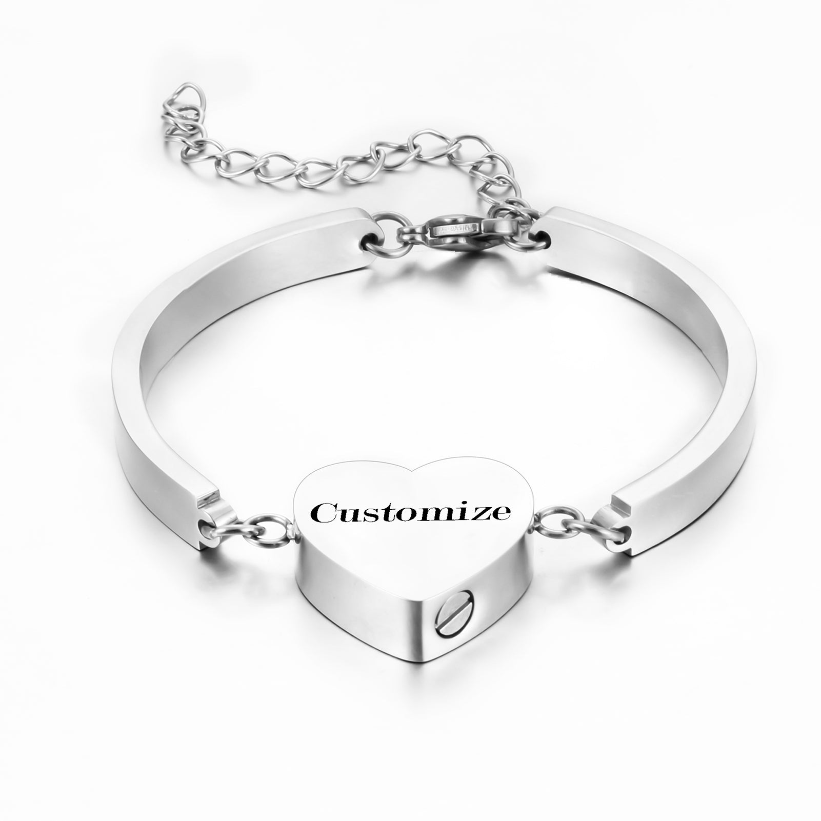 Heart Cremation Bracelet for Ashes
