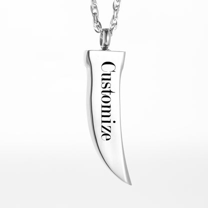 Dagger Cremation Jewelry with Zircon for Ashes