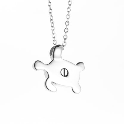 Silver Tortoise Cremation Jewelry
