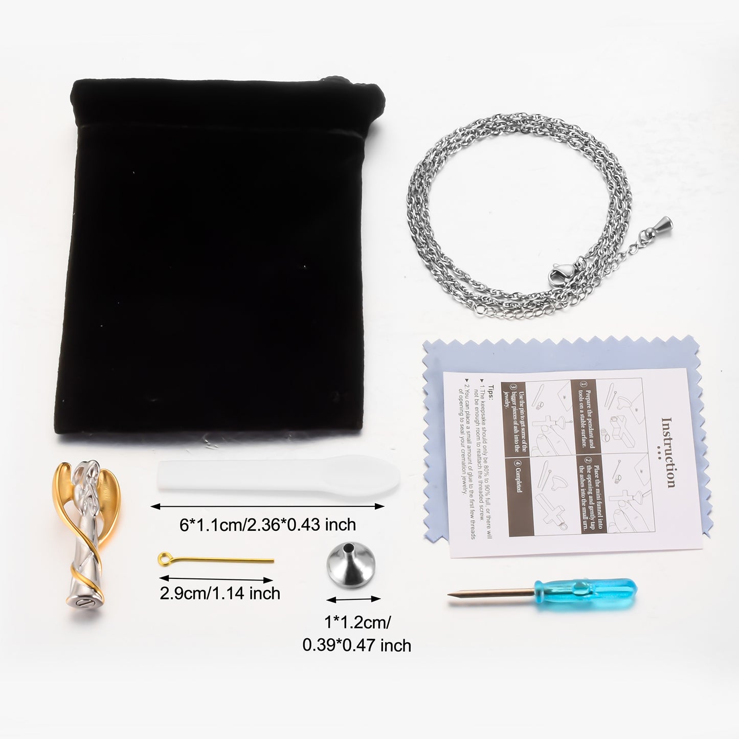 Memorial Angle Cremation Pendant