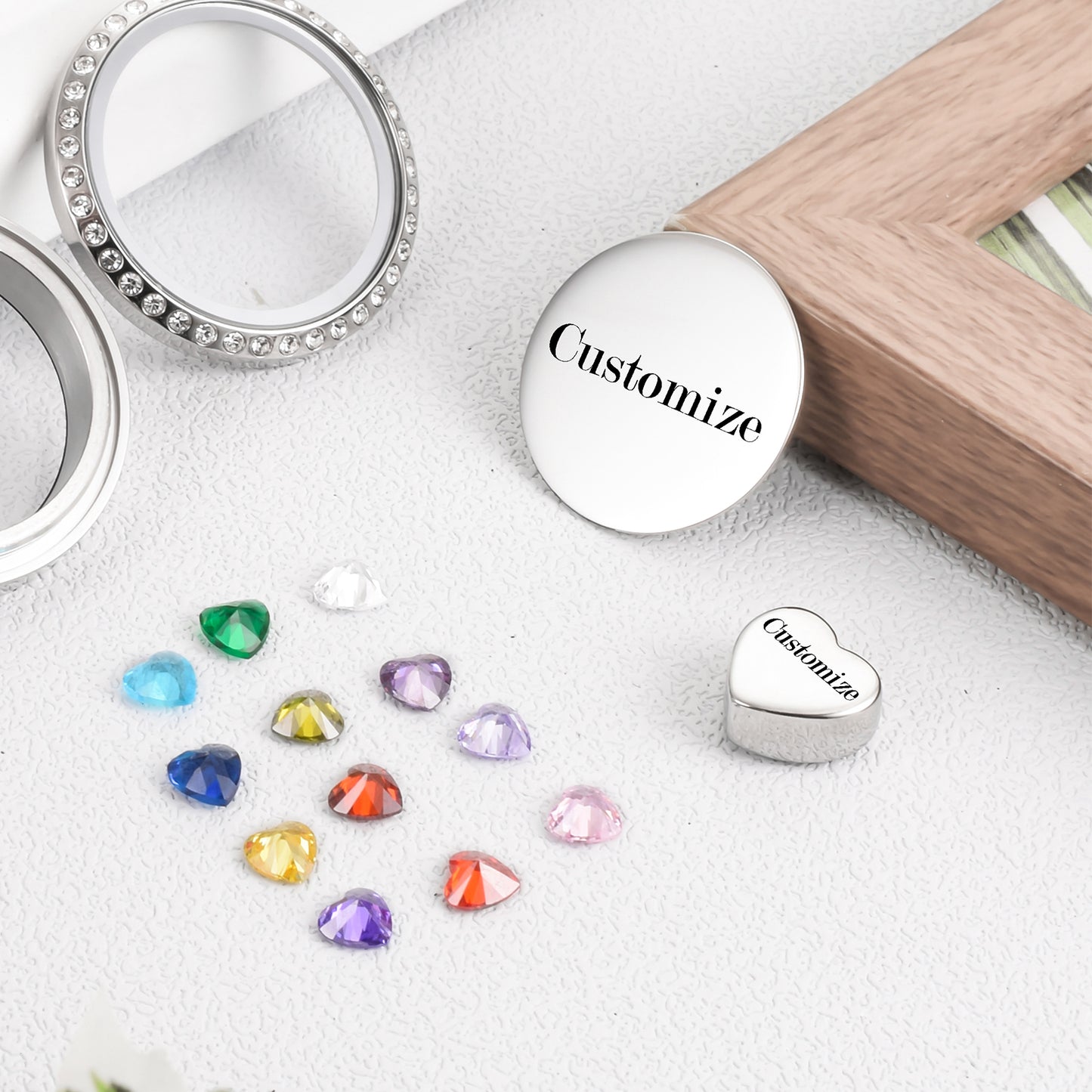 Glass Picture Frame Urn Jewerly