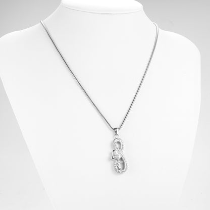 Infinity Symbol with Heart Urns Necklace for Women