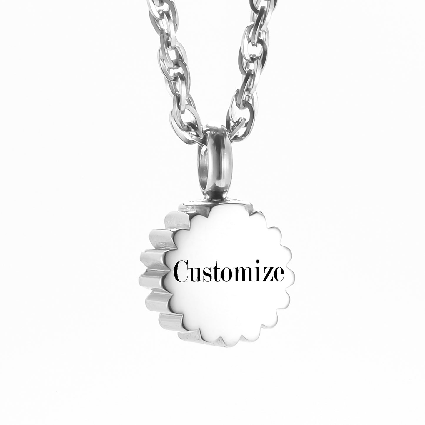 Sunflower Cremation Pendant Necklace
