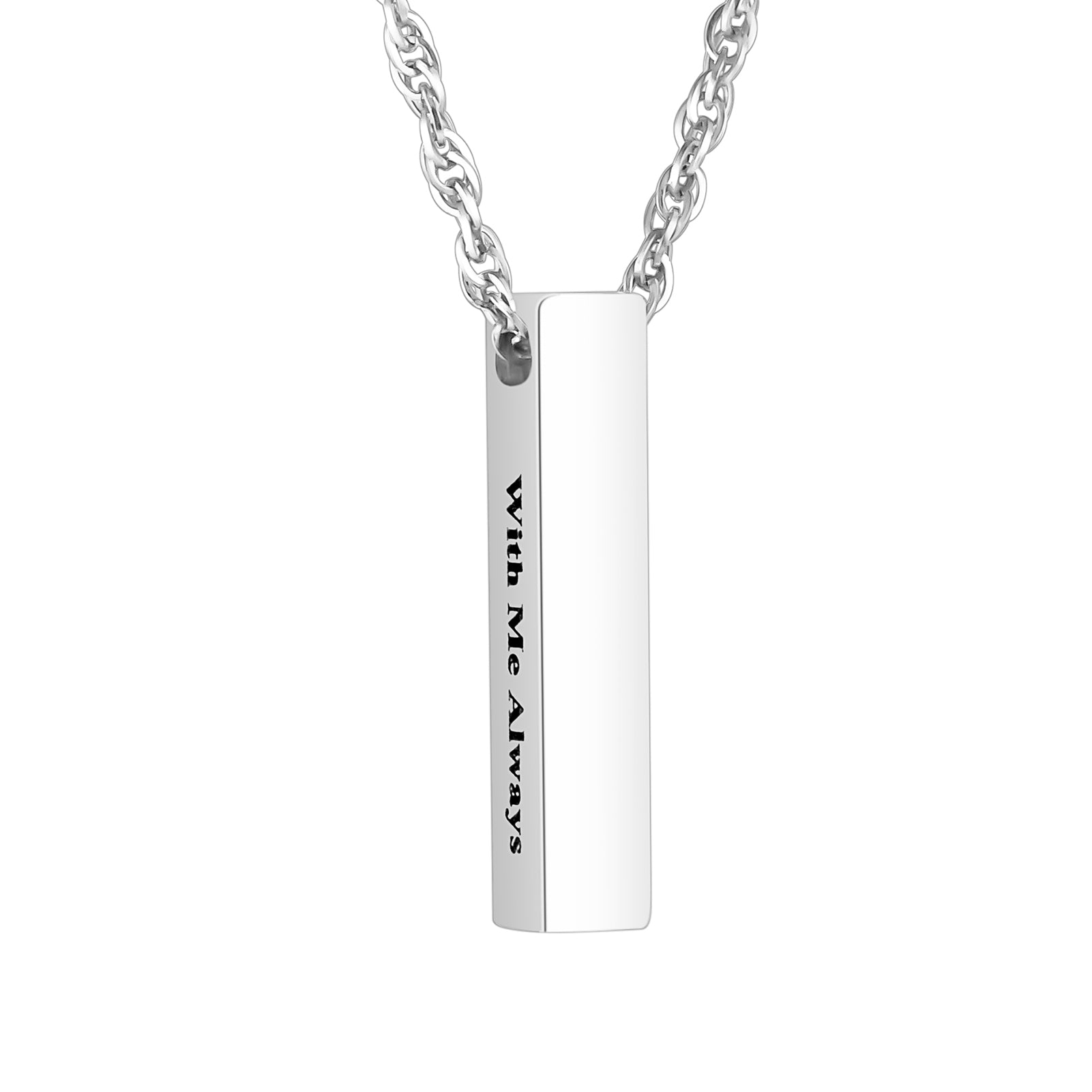 Simple Bar Cremation Necklace