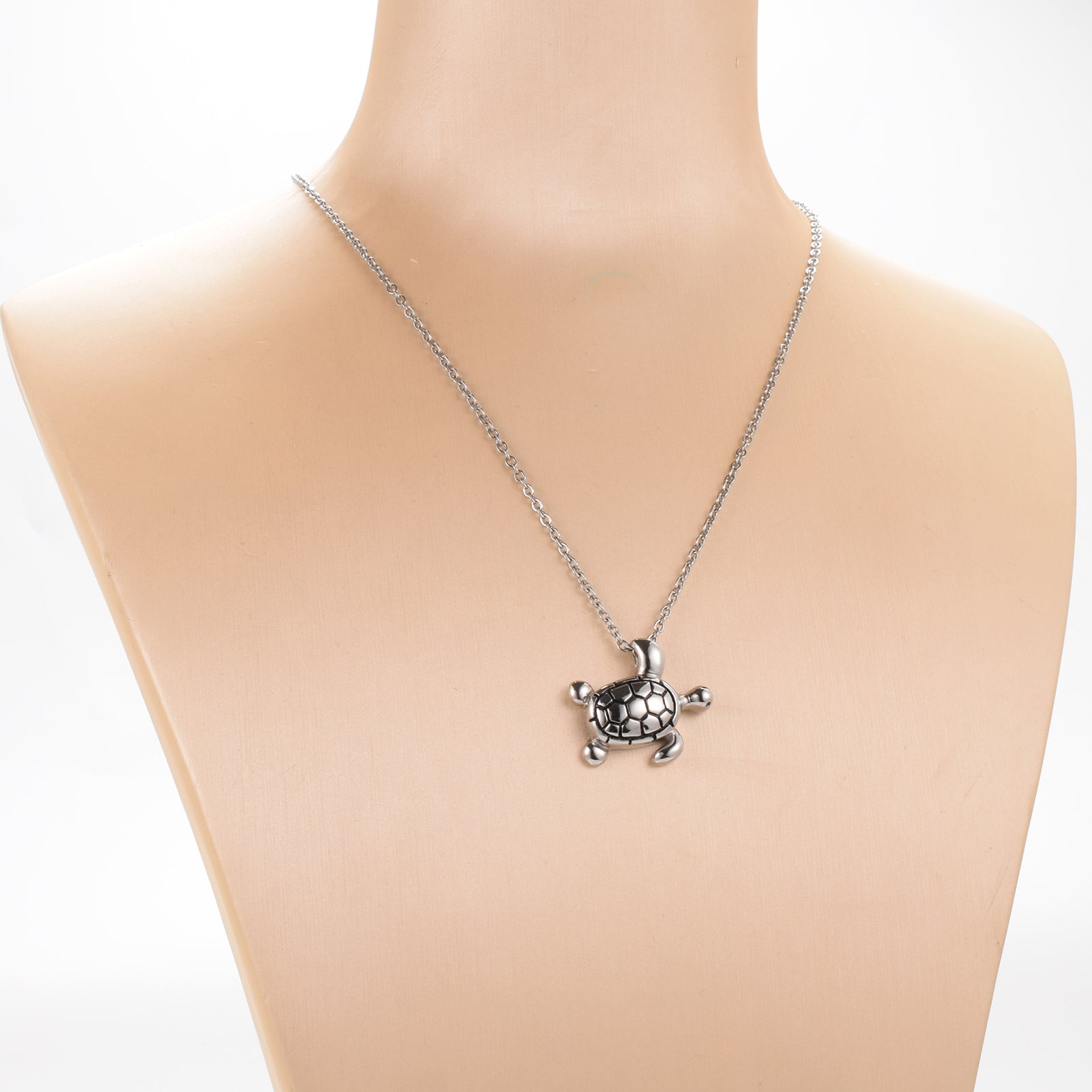 Silver Tortoise Cremation Jewelry