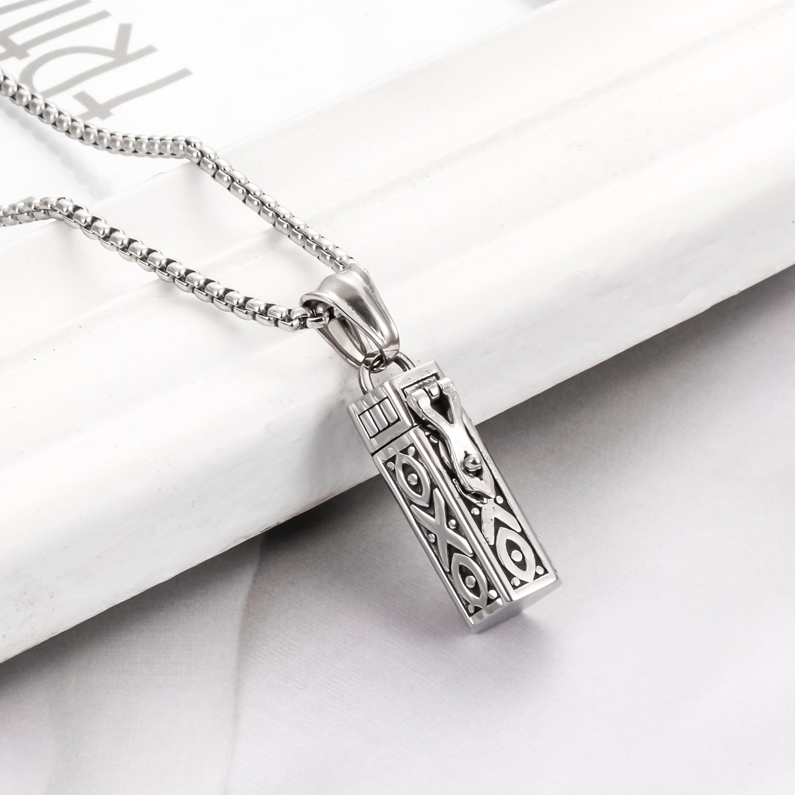 Retro Cremation Urn Pendant