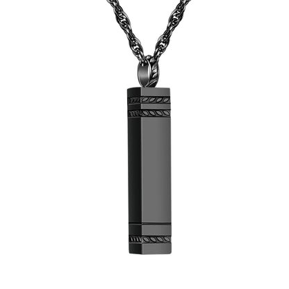 Rectangular and Bar Cremation Necklace