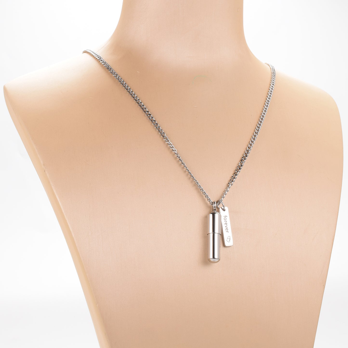 Filled Pills Cremation Pendant Necklace for Ashes