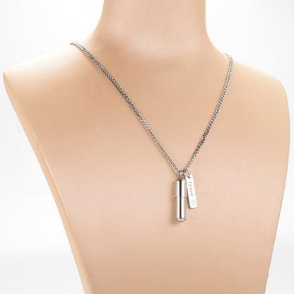 Filled Pills Cremation Pendant Necklace for Ashes