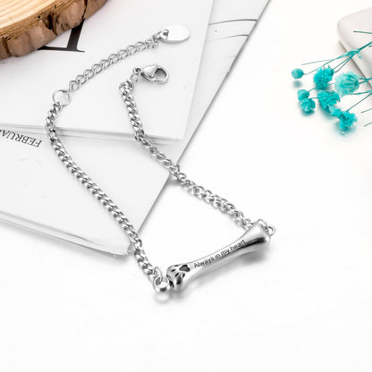 Paw Cremation Bracelet for Ashes