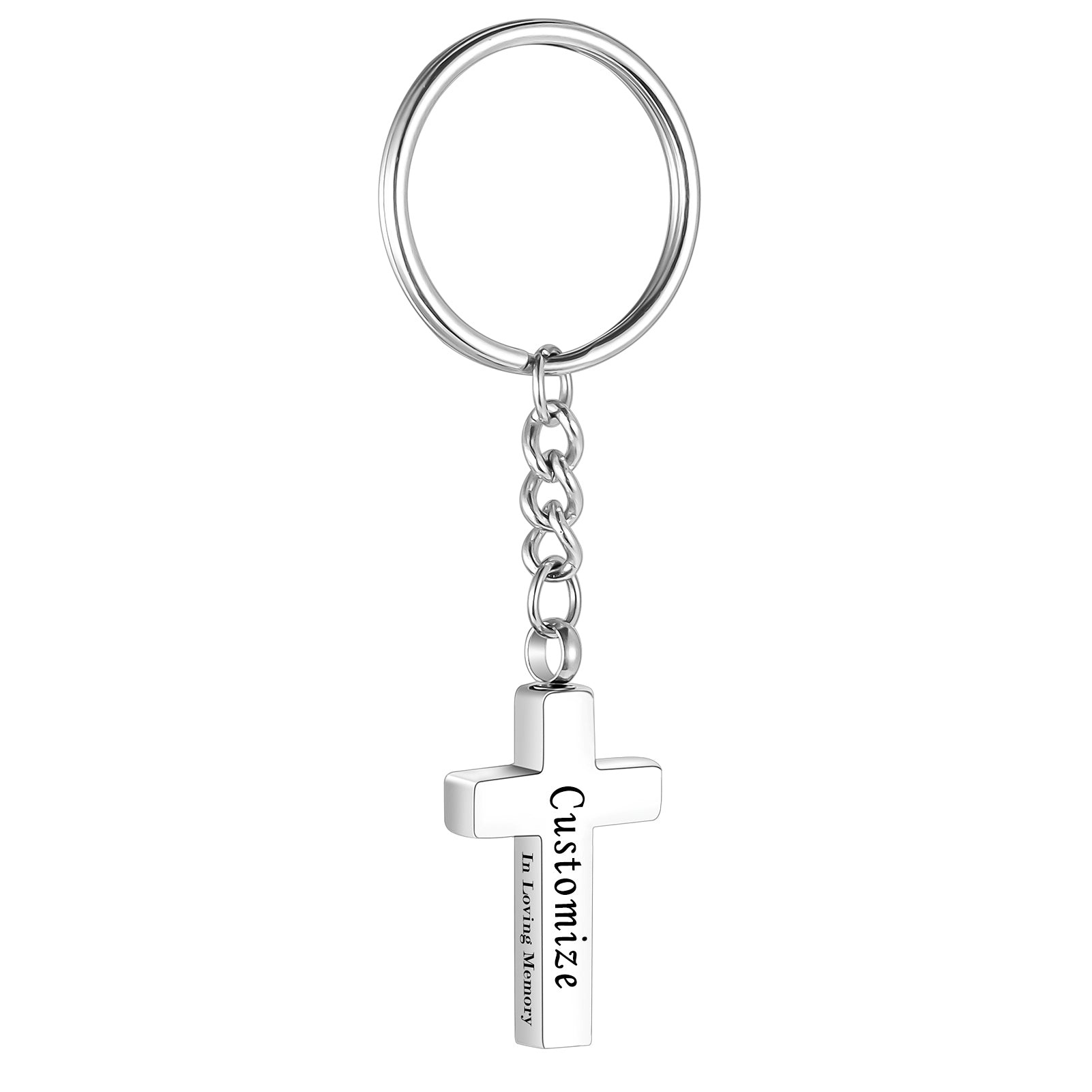 Cross Key Chain Cremation Jewelry