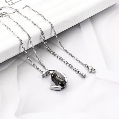 Stainless Steel Memorial Necklace for Beloved Pets Dog