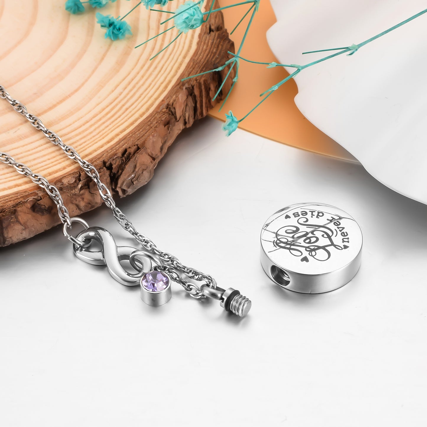 Memorial Cremation Pendant Necklace for Ashes