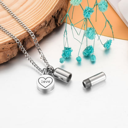 Pills Cremation Pendant Necklace for Ashes