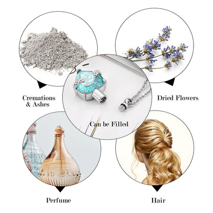 Heart Cremation Pendant Necklace for Women