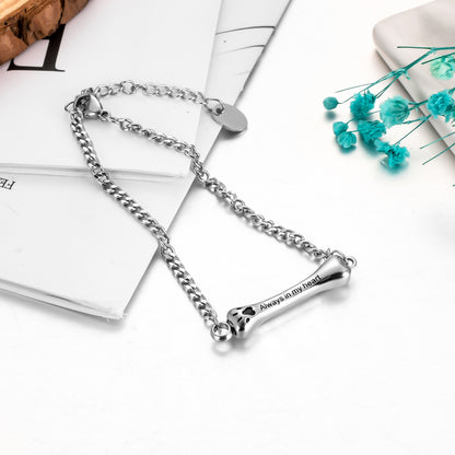 Paw Cremation Bracelet for Ashes